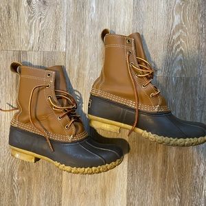 LLBean women’s bean boots, 8” size 6 medium width unlined